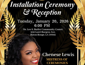 Chenese Lewis to Serve as Mistress of Ceremonies for BRMCC Installation Ceremony